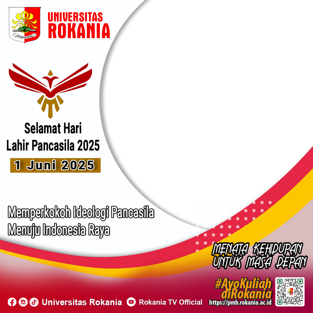 Twibon Hari Lahir Pancasila 1 Juni 2025 - Universitas Rokania