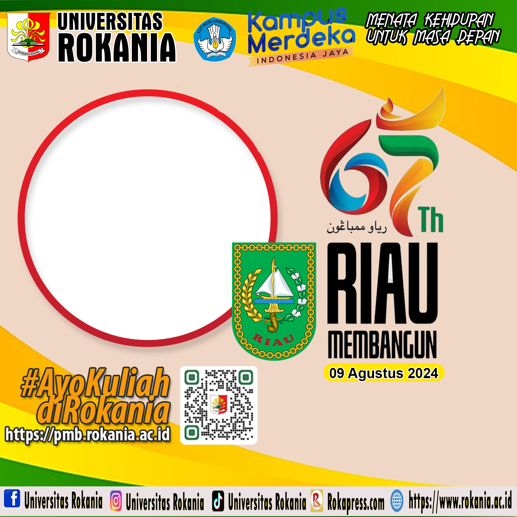 Twibon Hut Riau ke 67 - Universitas Rokania