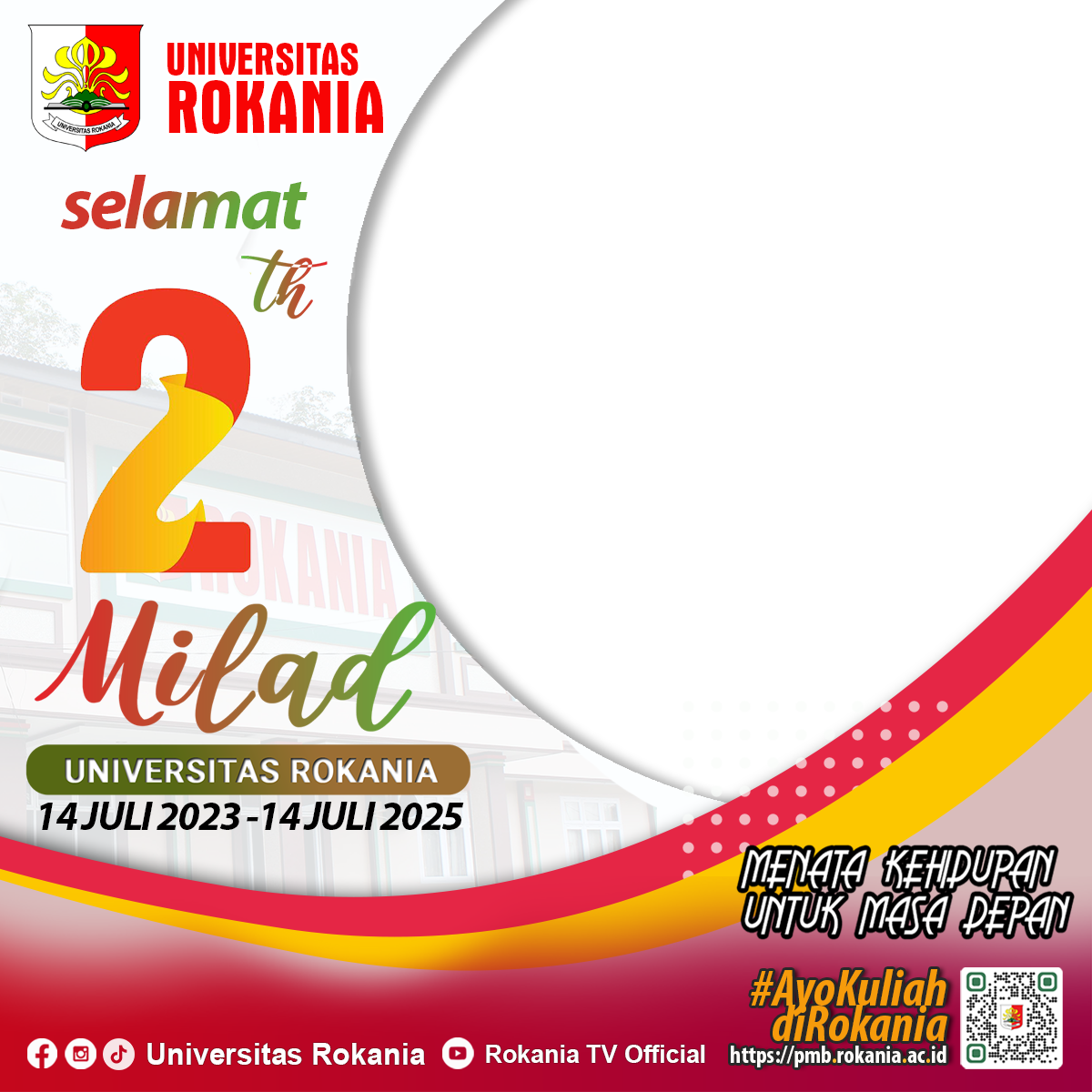 Twibon Milad Ke 2 Universitas Rokania